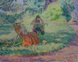 On the Lawn, n.d. by Henri Lebasque | Painting Reproduction