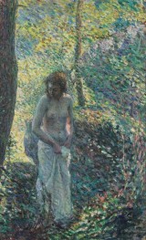 Young Girl in a Wood | Henri Lebasque | Painting Reproduction
