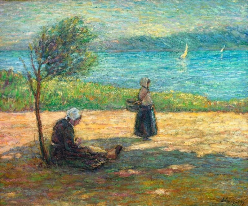 Henri Lebasque | Two Women from Brittany by the Sea, 1897 Two Women from Brittany by the Sea, 1897 | Henri Lebasque