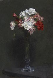Oeillets, 1872 by Fantin-Latour | Painting Reproduction