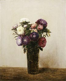 Vase of Flowers, 1872 by Fantin-Latour | Painting Reproduction