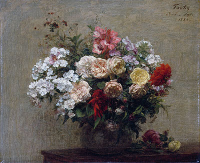 Sommerblumen, 1880 | Fantin-Latour | Gemälde Reproduktion