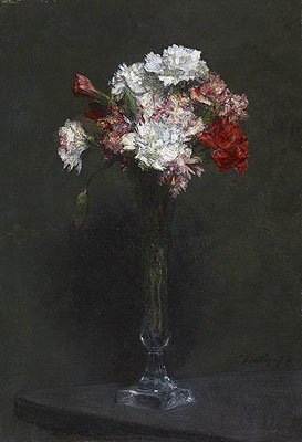 Oeillets, 1872 | Fantin-Latour | Painting Reproduction