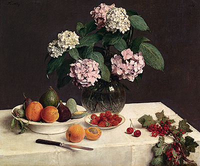 The Dressed Table, 1866 | Fantin-Latour | Gemälde Reproduktion
