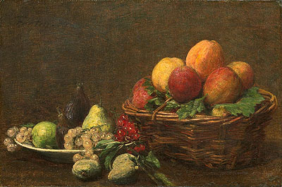 Still Life with Fruits, 1890 | Fantin-Latour | Painting Reproduction