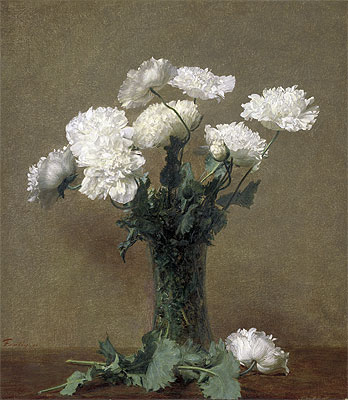 Poppies, 1891 | Fantin-Latour | Painting Reproduction