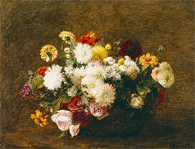 Bouquet of Flowers, 1894 | Fantin-Latour | Gemälde Reproduktion