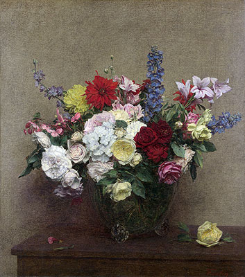 The Rosy Wealth of June, 1886 | Fantin-Latour | Painting Reproduction