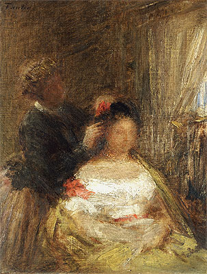 The Hairdresser, undated | Fantin-Latour | Gemälde Reproduktion