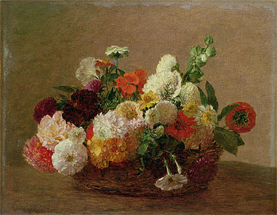 Flower Still Life, undated | Fantin-Latour | Painting Reproduction