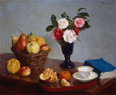 Stillleben, 1866 von Fantin-Latour | Gemälde-Reproduktion