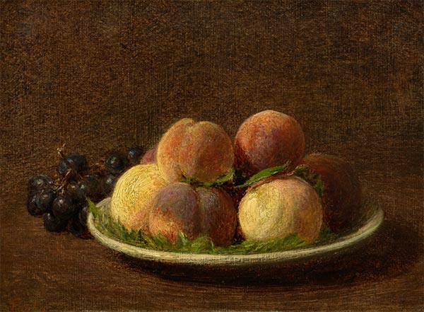 Pfirsiche und Trauben, 1894 | Fantin-Latour | Gemälde Reproduktion
