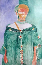Standing Moroccan in Green (Standing Riffian), 1913 von Matisse | Gemälde-Reproduktion