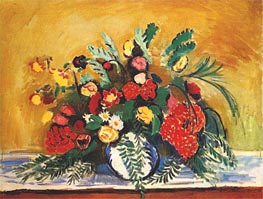 Bouquet of Flowers in a White Vase, 1909 von Matisse | Gemälde-Reproduktion