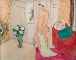 The Young Girl and the Vase of Flowers, c.1920 by Matisse | Painting Reproduction