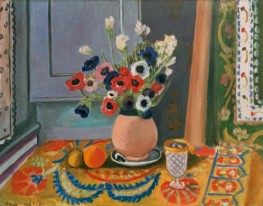 Anemones in an Earthenware Vase | Matisse | Painting Reproduction