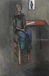 Woman on a High Stool (Germaine Raynal) | Matisse | Painting Reproduction