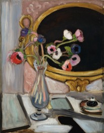 Anemones with Black Mirror | Matisse | Painting Reproduction