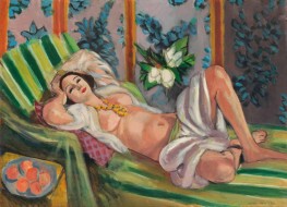 Liegende Odalisque mit Magnolien | Matisse | Gemälde Reproduktion