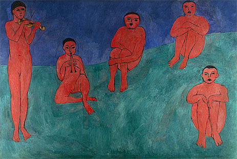 Music, 1910 | Matisse | Gemälde Reproduktion