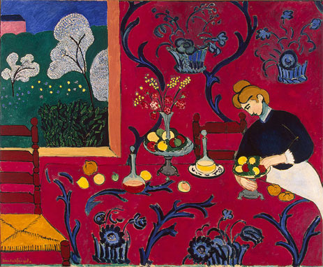 Das rote Zimmer (Harmonie in Rot), 1908 | Matisse | Gemälde Reproduktion