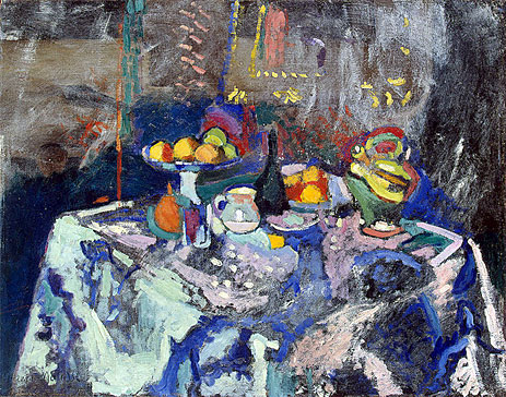 Vase, Bottle and Fruit, 1906 by Matisse | Painting Reproduction