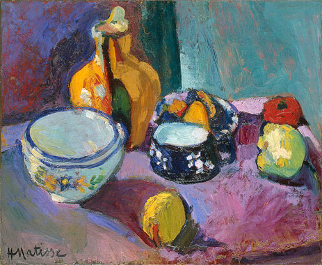 Dishes and Fruit, 1901 | Matisse | Gemälde Reproduktion