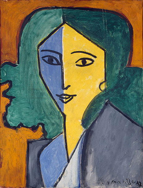Porträt von Lydia Delectorskaya, 1947 | Matisse | Gemälde Reproduktion