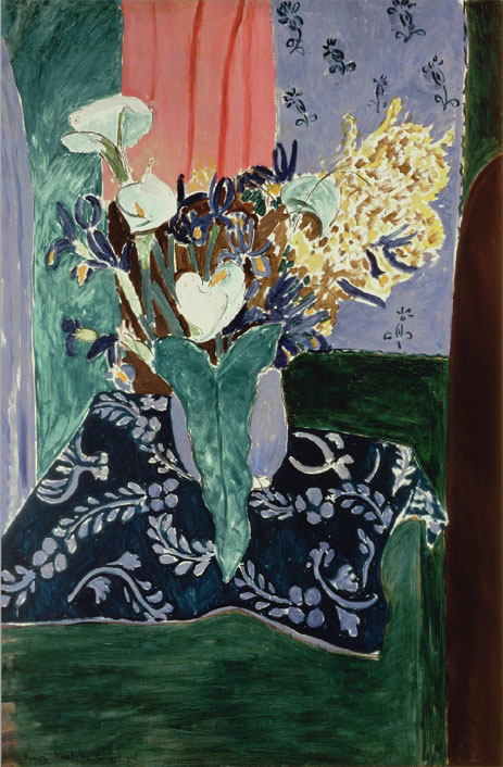 Aronstab, Schwertlilien und Mimosen, 1931 | Matisse | Gemälde Reproduktion