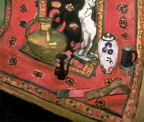 Statuette und Vasen auf einem orientalischen Teppich | Matisse | Gemälde Reproduktion