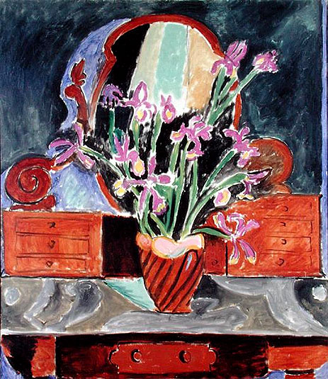 Vase of Irises, 1912 | Matisse | Gemälde Reproduktion
