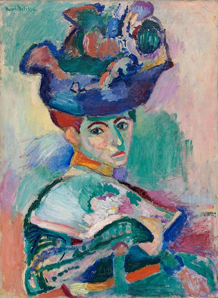 Frau mit Chapeau, 1905 | Matisse | Gemälde Reproduktion