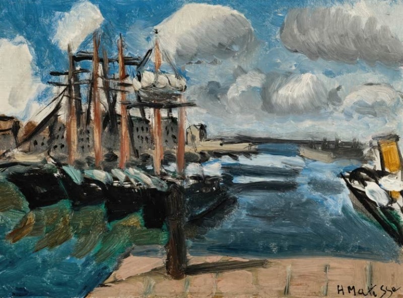 Port of Cherbourg, 1918 | Matisse