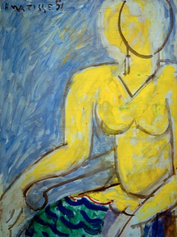 Katia in the Yellow Shirt, 1951 | Matisse
