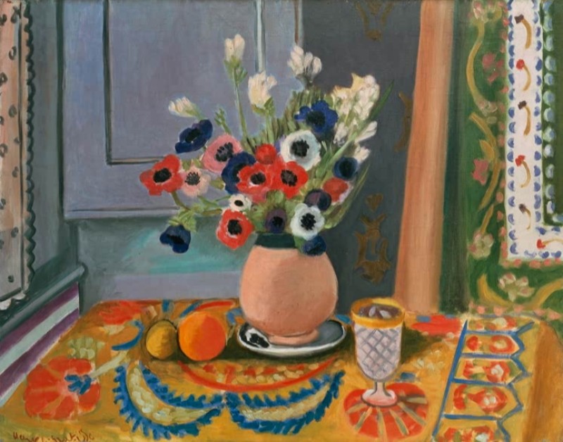 Anemones in an Earthenware Vase, 1924 | Matisse