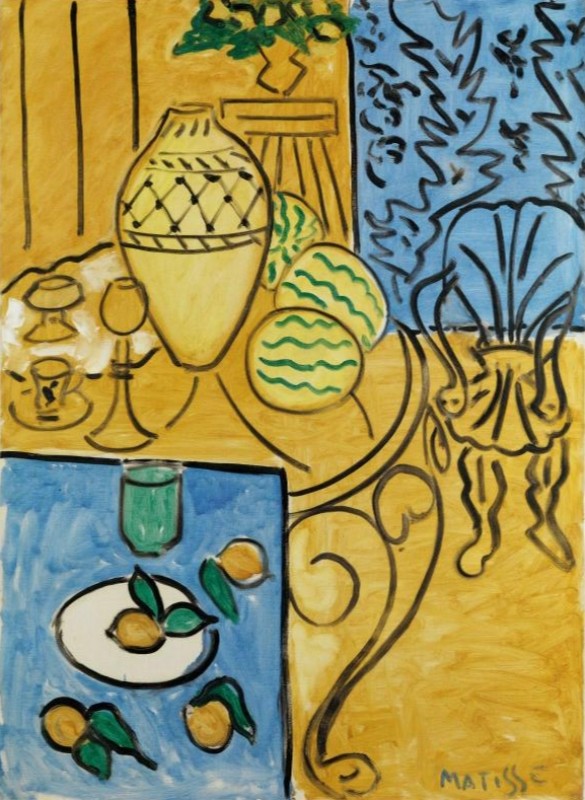 Yellow and Blue Interior, 1946 | Matisse