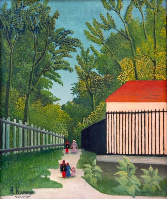 Der Spaziergang im Park Montsouris, c.1909 | Henri Rousseau