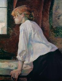 The Laundress, 1884 by Toulouse-Lautrec | Painting Reproduction