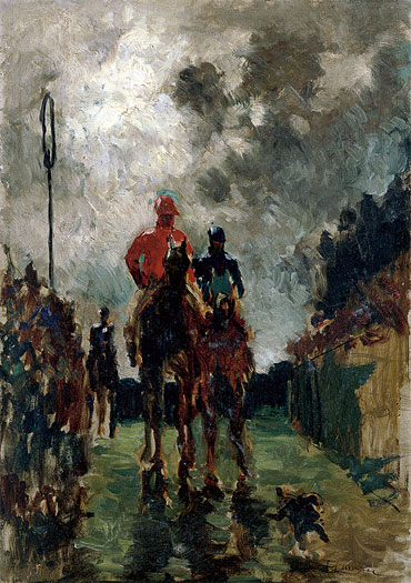 The Jockeys, 1882 | Toulouse-Lautrec | Painting Reproduction