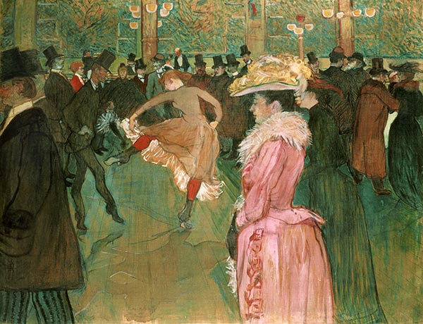 At the Moulin Rouge, The Dance, 1890 | Toulouse-Lautrec | Painting Reproduction