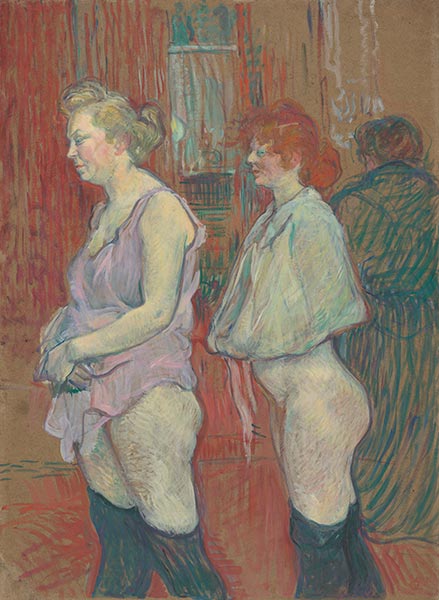 Rue des Moulins, 1894 | Toulouse-Lautrec | Gemälde Reproduktion