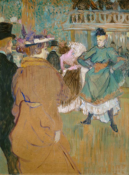 Henri de Toulouse Lautrec At the Moulin Rouge The Dance Giclee Canvas Print Pain 