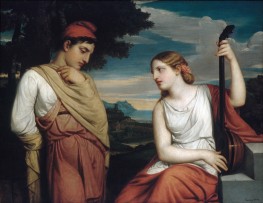 The Greek Lovers, 1846 by Henry Peters Gray | Painting Reproduction