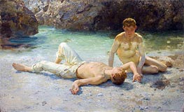 Noonday Heat, 1908 von Tuke | Gemälde-Reproduktion