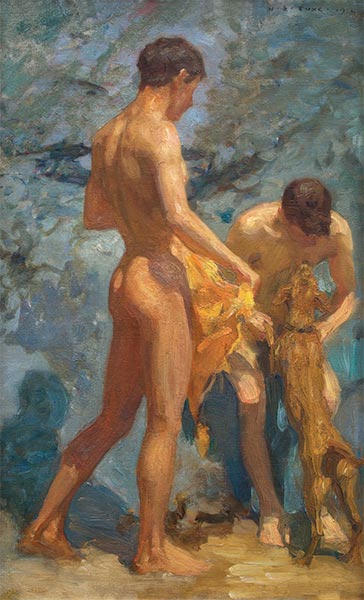 Boys Bathing, 1912 by Tuke | Painting Reproduction