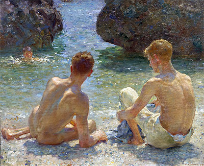 The Critics, 1927 by Tuke | Painting Reproduction