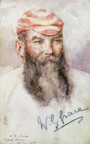 W. G. Grace, 1905 by Tuke | Painting Reproduction