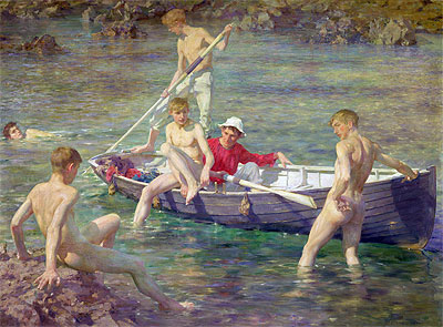Ruby, Gold and Malachite, 1902 by Tuke | Painting Reproduction
