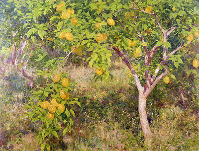 The Lemon Tree, 1893 by Tuke | Painting Reproduction