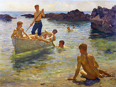 Morning Splendour, 1922 | Tuke | Gemälde Reproduktion
